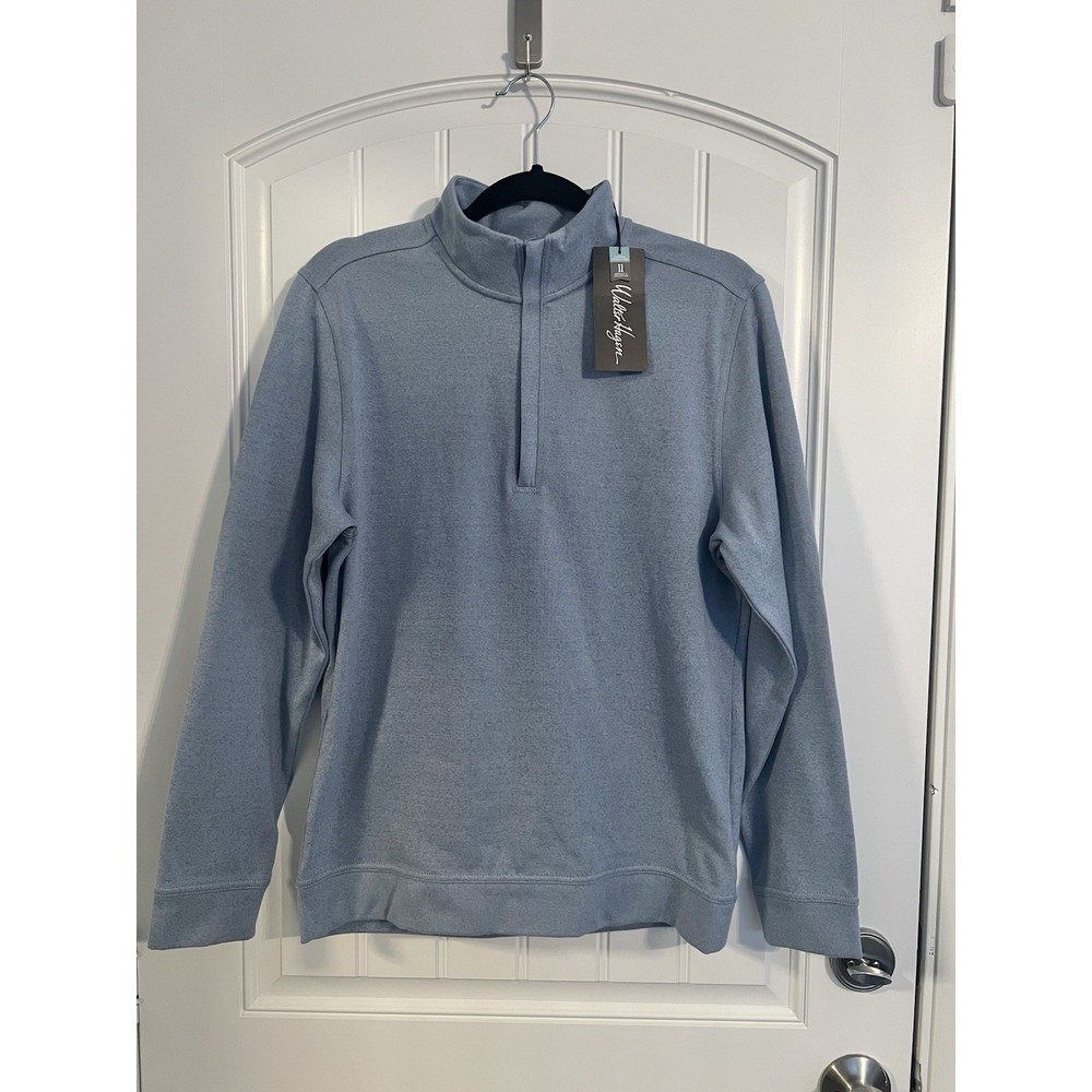 Walter Hagen Men's Size Small‎ Light Blue Quarter Zip Pullover NWT - Picture 2 of 8